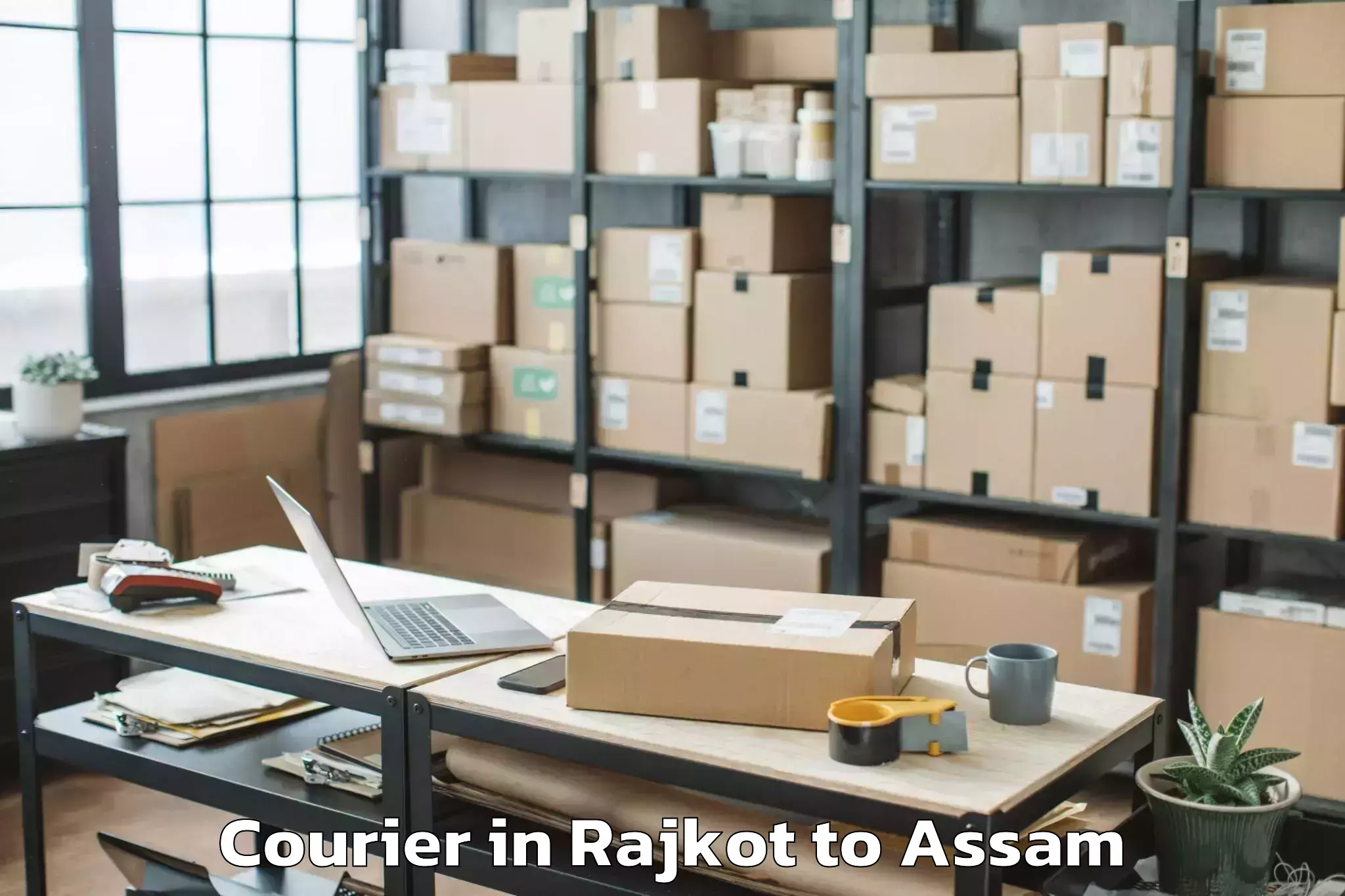 Hassle-Free Rajkot to Kaziranga University Jorhat Courier